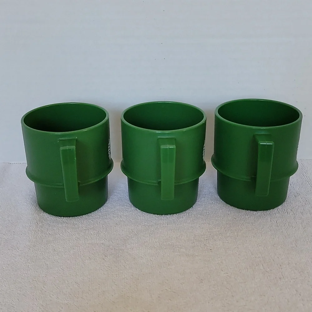 Vintage Tupperware Holiday Christmas Dove coffee mugs set of 3 - Picture 7 of 7